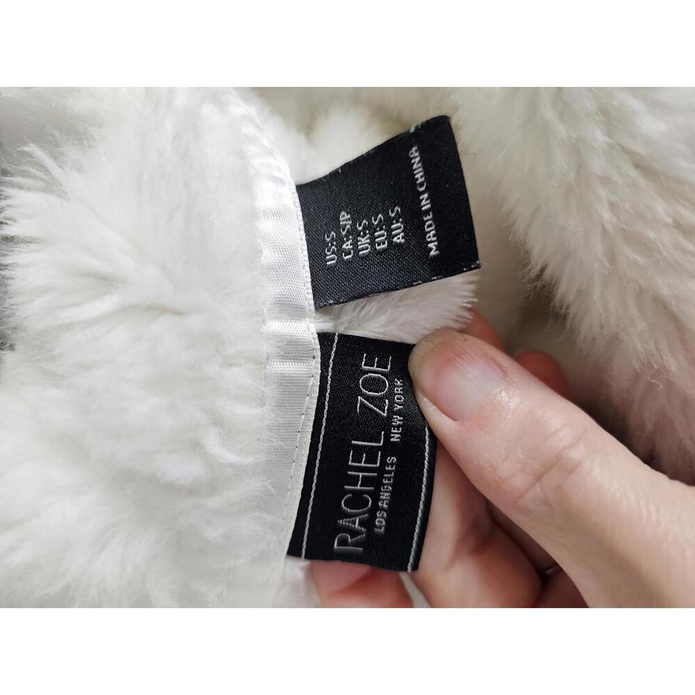 Rachel Zoe  Fur Trimmed Women's Robe EUC SZ S - Picture 6 of 11
